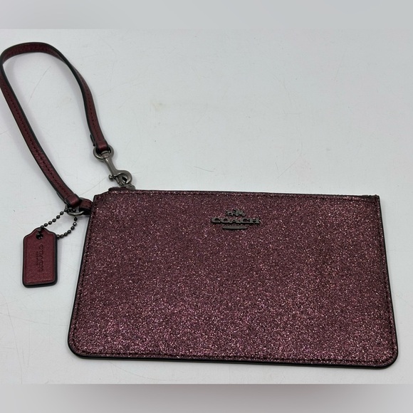 Like New COACH Sparkle Purple Wrislet - Picture 2 of 10